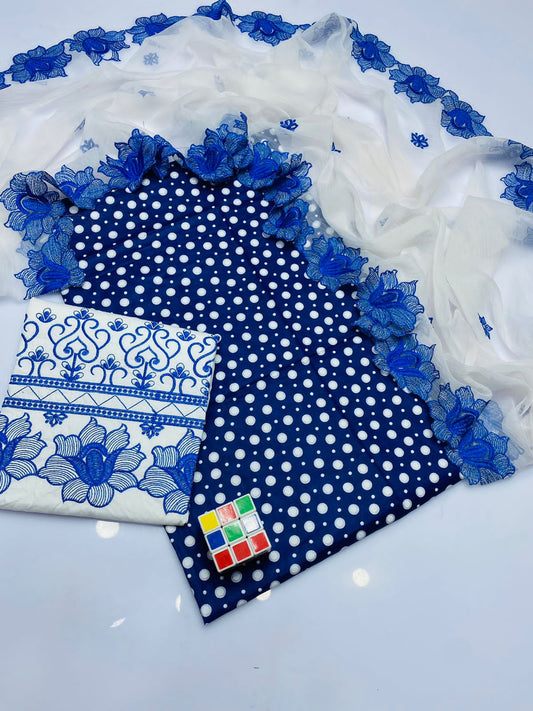 3pc Lawn Embroidered Dress