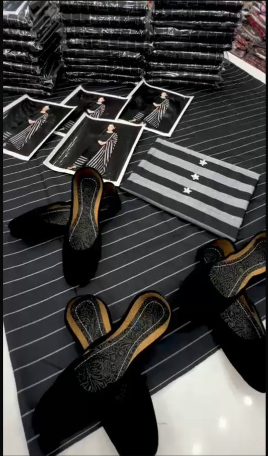 4pc Premium Lawn Summer Dress  (Shoes Gift)