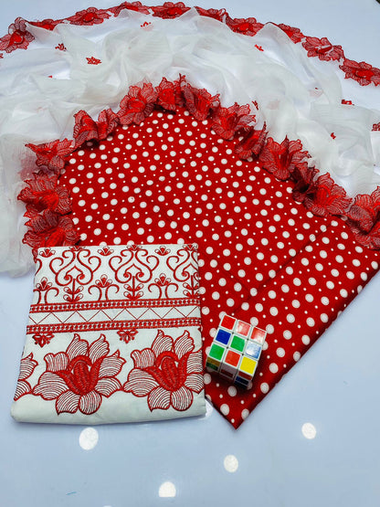 3pc Lawn Embroidered Dress
