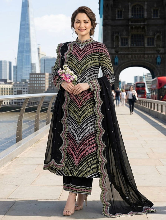 3pc Maria.B Lawn Embroided Dress