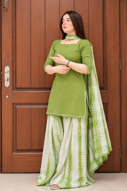 3pc Lawn Tye & Dye Summer Dress