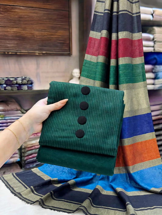 3PC KHADI MARINA SHAWL DRESS
