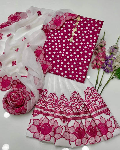 3pc Lawn Embroidered Dress